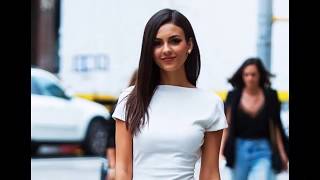 Look of the Day: Victoria Justice Wore a Minidress over Pants Look of the Day: Victoria Justice Wore a Minidress over Pants