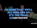 Reupload final countdown karaoke minus 2 key