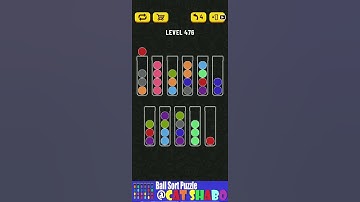 Ball Sort Puzzle Level 476 🎯No Extra Tubes😘Game Walkthrough😘 Stay Home And Fun Play #WithMe