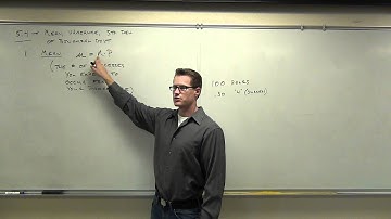 Statistics Lecture 5.4 Part 1