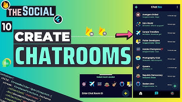 theSocial #10 - Create Chatroom🍄| Flutter Social Media App With Backend | Flutter Social Media App