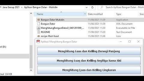 Membuat Aplikasi Jadi menggunakan Launch 4 J - Studi Kasus Menghitung Luas dan Keliling Bangun Datar