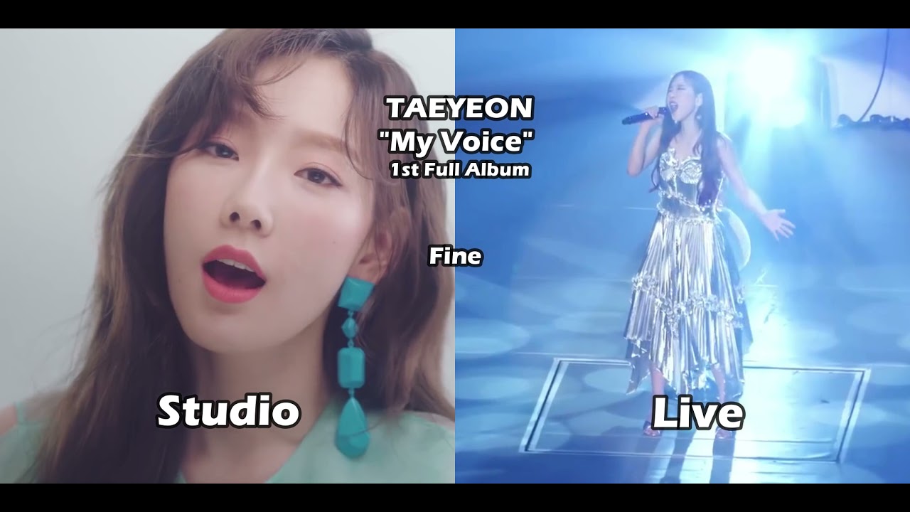 TAEYEON - STUDIO vs LIVE Vocal comparison 태연 라이브