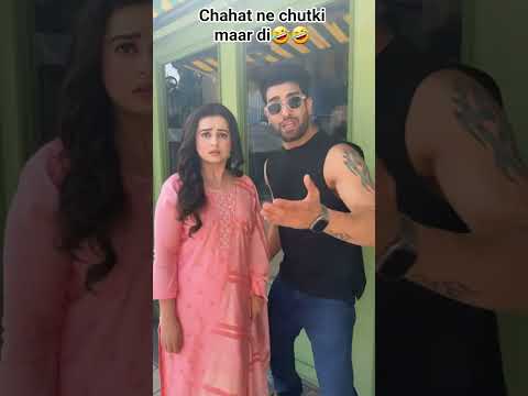 Chahat Ne Chutki Maar Di Chahatpandey Abhishekmalik Love Riyaan Funny Cute Barbiedoll