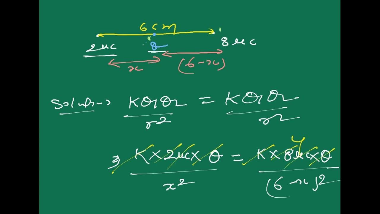 2 two charges 2 c and 8 c are separated by 6 cm neutral point is 1