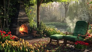 Beautiful Spring Ambience | Birdsong And Crackling Fireplace by Relaxation Art Nature 80 views 2 months ago 3 hours, 3 minutes