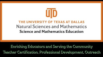 UTD Science/Mathematics Education Dept Overview  - 2019