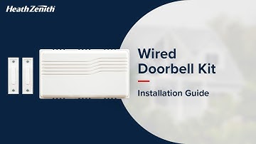 Wired Doorbell Kit (with transformer)– Installation Guide | Heath Zenith