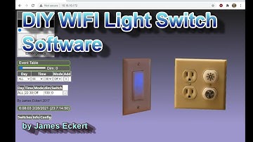 DIY WIFI Light Switch Software