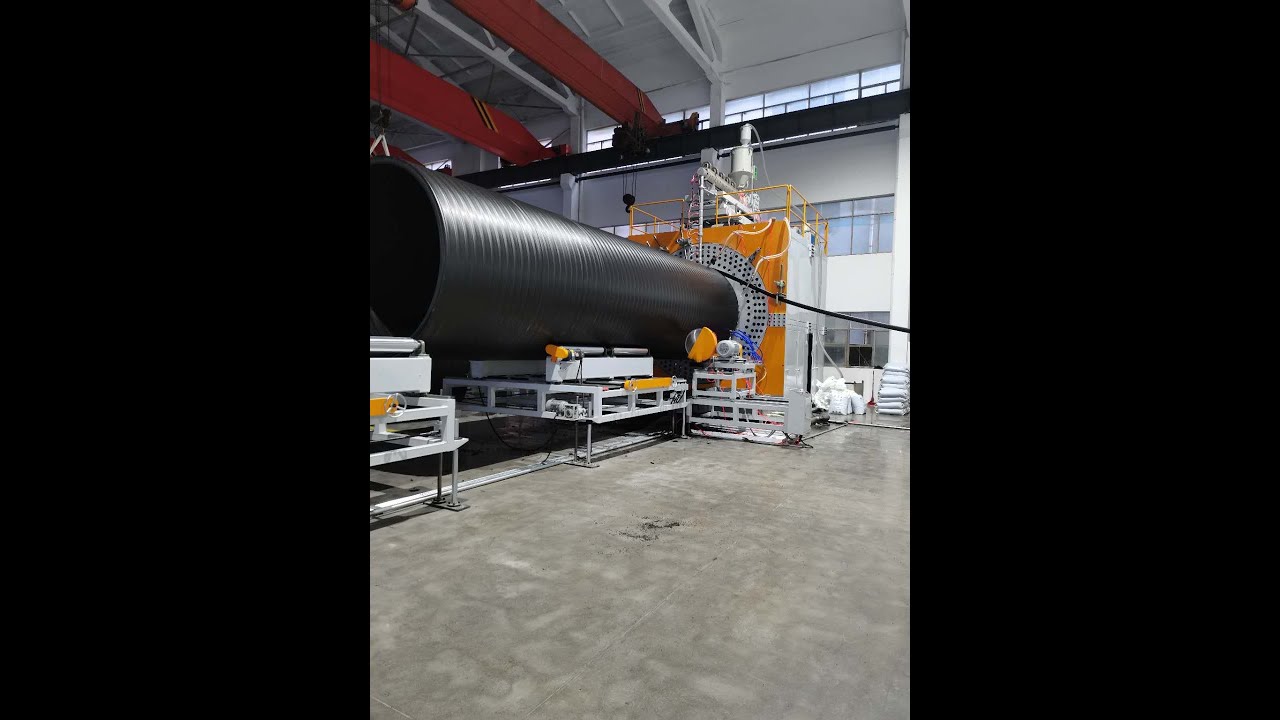 HDPE/PP Spiral Winding Tank Machine-LONGWELL - YouTube