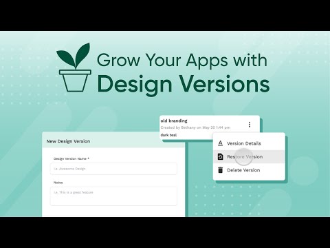 New Feature | Design Versions