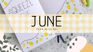 June 2025 Plan with Me | Lemon &amp; Citrus Bullet Journal Theme ✨🍋