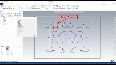 Find overlap -Open Chain in Mastercam