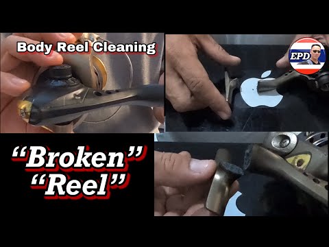 How to Fix a Broken Handle of a Spinning Reel/and clean it for optimal performance of Body Reel/