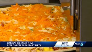 Casey's partners with Busch Light to release new beer cheese breakfast pizza