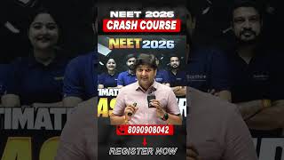 NEET 2026 Crash Course Admission Open | Sarthi Plus #neet2026
