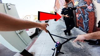 POLICE STOPPED TO QUESTION ME.. (RIDING BMX IN THE HOOD)