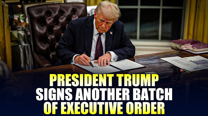 LIVE: U.S. Prez Donald Trump signs batch of executive orders I US I Washington DC I America