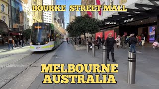 Exploring Melbourne Australia: Walking Tour Along Bourke Street Mall 2023