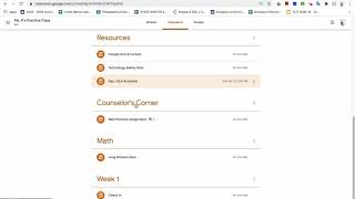 Celebrity Google Classroom Classwork Tab Profile