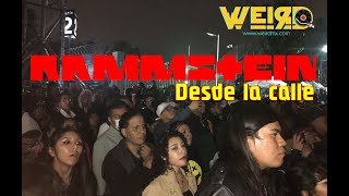 Unas 200 personas disfrutaron Rammstein desde la calle