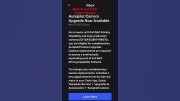 Model S and X Complimentary FSD Camera Upgrade
