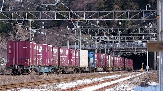 【ケツ撃ち】EF510-5 3097レ貨物列車 市振駅通過