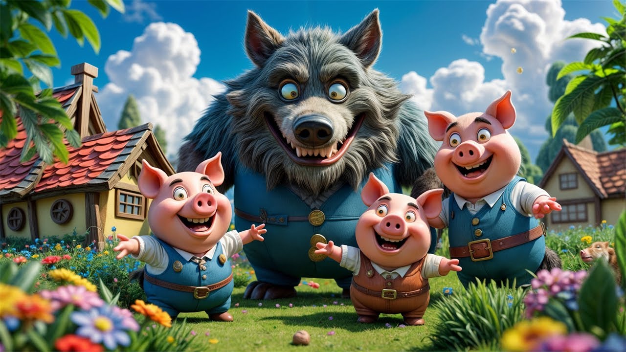 The Three Little Pigs' Song | Nursery Rhymes & Kids Songs @RebeSongs ...