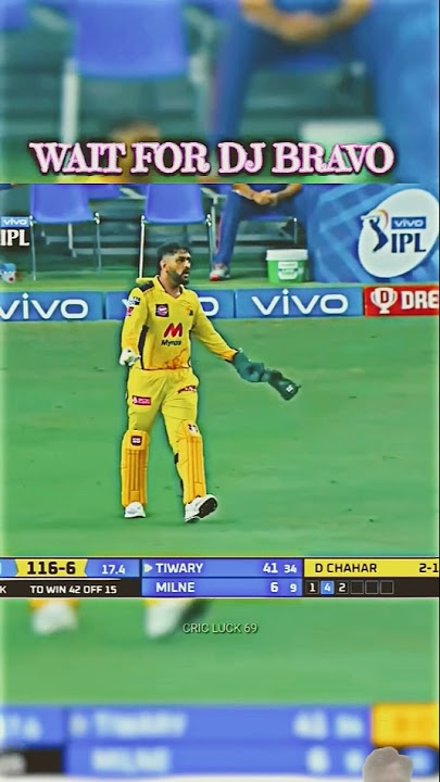 Wait for DJ BRAVO.              #cricket #cricketlover #ipl #csk #trending