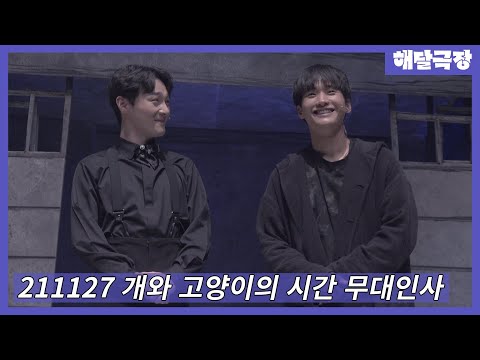 [4K] 211127 밤 뮤지컬 개와 고양이의 시간 무대인사 - 정욱진, 이창용