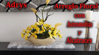 Haz un Bello Arreglo Floral con Astromelias y Alcatraces DIY