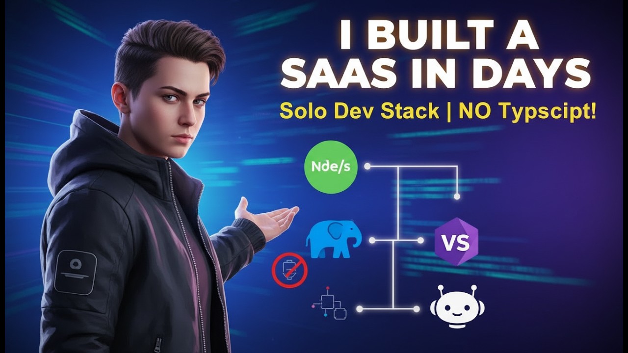 How I Built a SaaS in Days (My Full Tech Stack Revealed) - YouTube