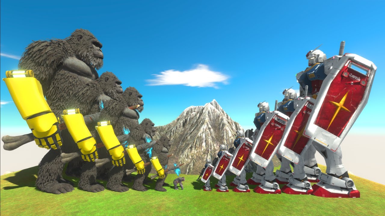 Growing Kong Skull Island vs Gundam RX-78 - ARBS