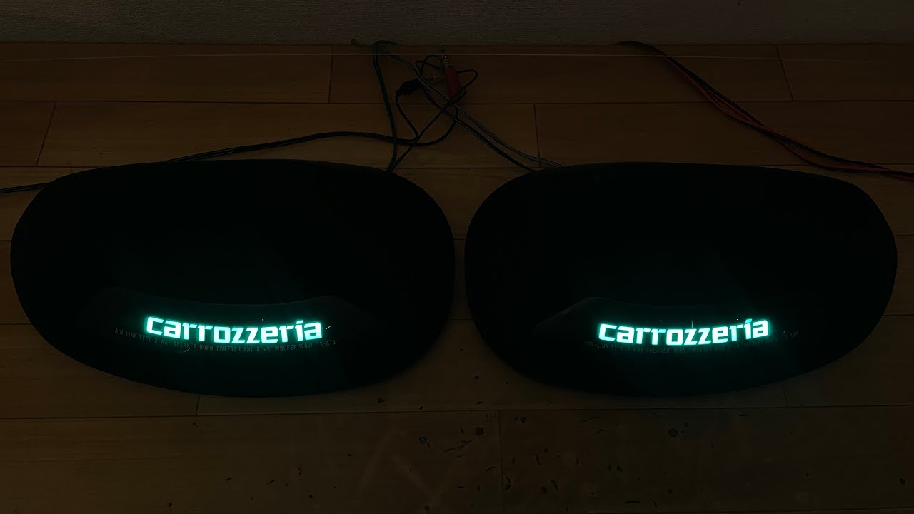 carrozzeria TS-A90 イルミネーション付き　旧車　当時物！ 視聴動画 LED交換 TS-A70 carrozzeria イルミネーション イルミ 付き