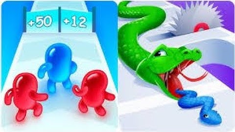 Join Blob Clash 3D vs Snake Run 3D🔴🔵All Max Levels Mobile Gameplay XXX2