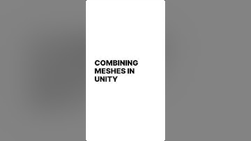 Unity 6 tips: Combine Meshes #gamedev #gamedevelopment #unity