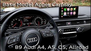 Audi Base Model Apple CarPlay Tutorial!! (A4, S4, A5, S5, Q5, SQ5, Allroad)