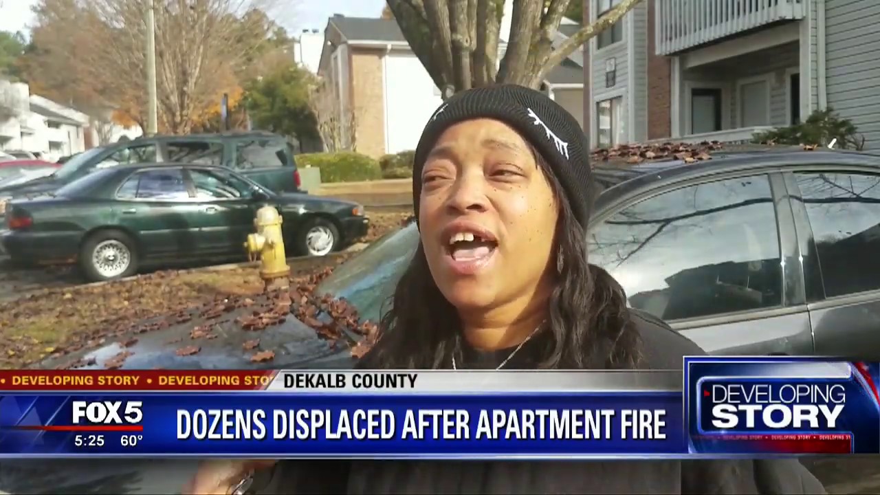 Dozens homeless after DeKalb County apartment fire - YouTube
