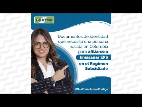 Afiliación Régimen Subsidiado Emssanar - Documentos de identidad necesarios