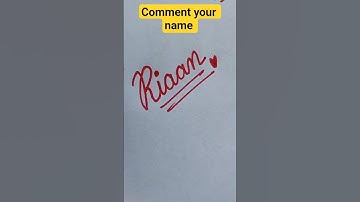 ✨ Cursive Name Art | Stylish Name Writing in Cursive | Calligraphy for Beginners #shorts #riaan
