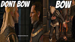 The Witcher 3 - Meeting Nilfgaardian Emperor Bow vs Don
