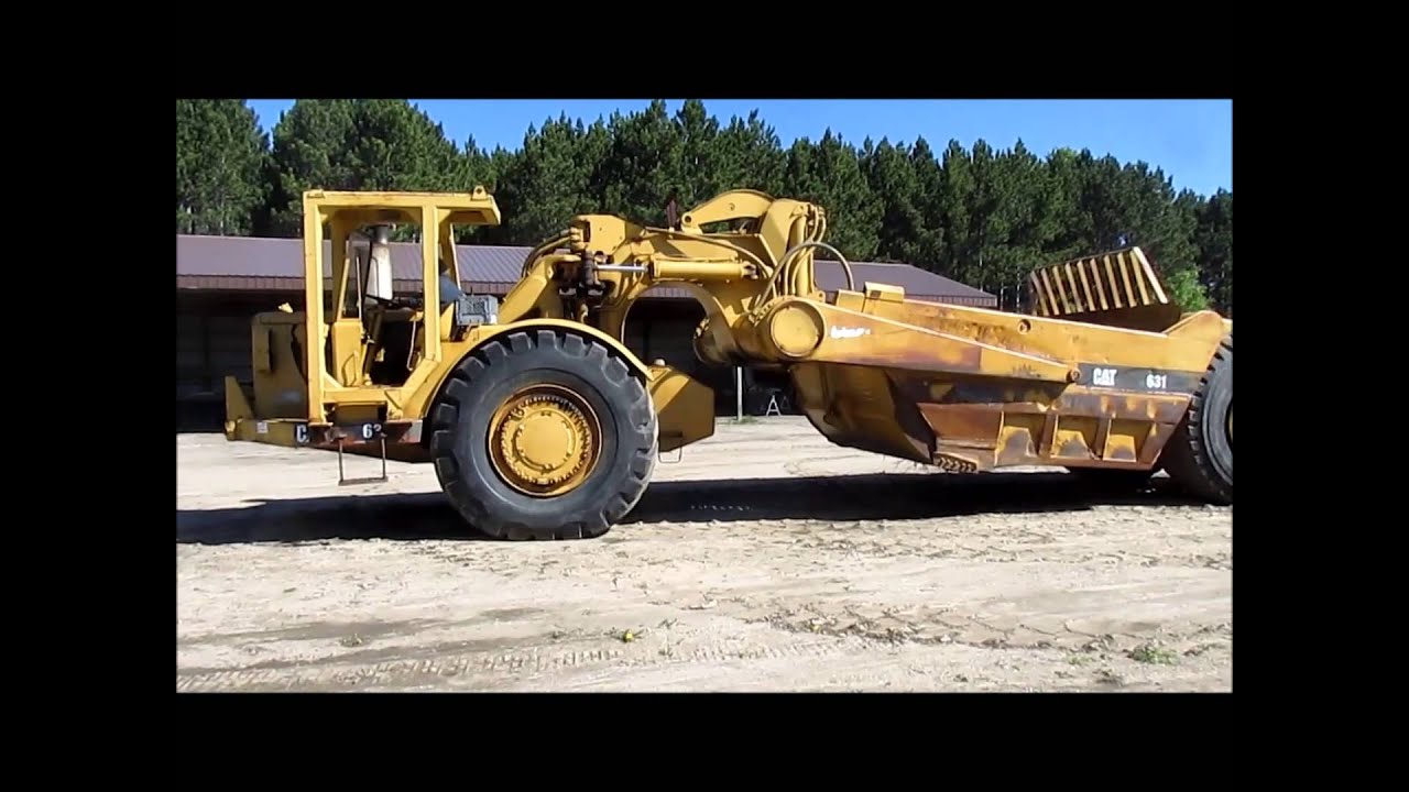 1965 Caterpillar 631B conventional scraper for sale sold at auction