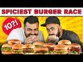 Ultimate burger eating challenge  spicy burgers  delhi food  challenge accepted
