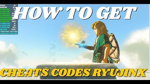 HOW TO GET CHEAT CODES FOR ZELDA TEARS OF THE KINGDOM ON RYUJINX EMULATOR!