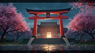Cinematic Anime Shrine Rain  Low Angle Fantasy Loop | Live Wallpaper #AnimeCinematic #LiveWallpaper screenshot 2