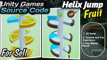 Helix fruit Jump 2d Game | unity Game Source For Sell | Ready Made Game Templates