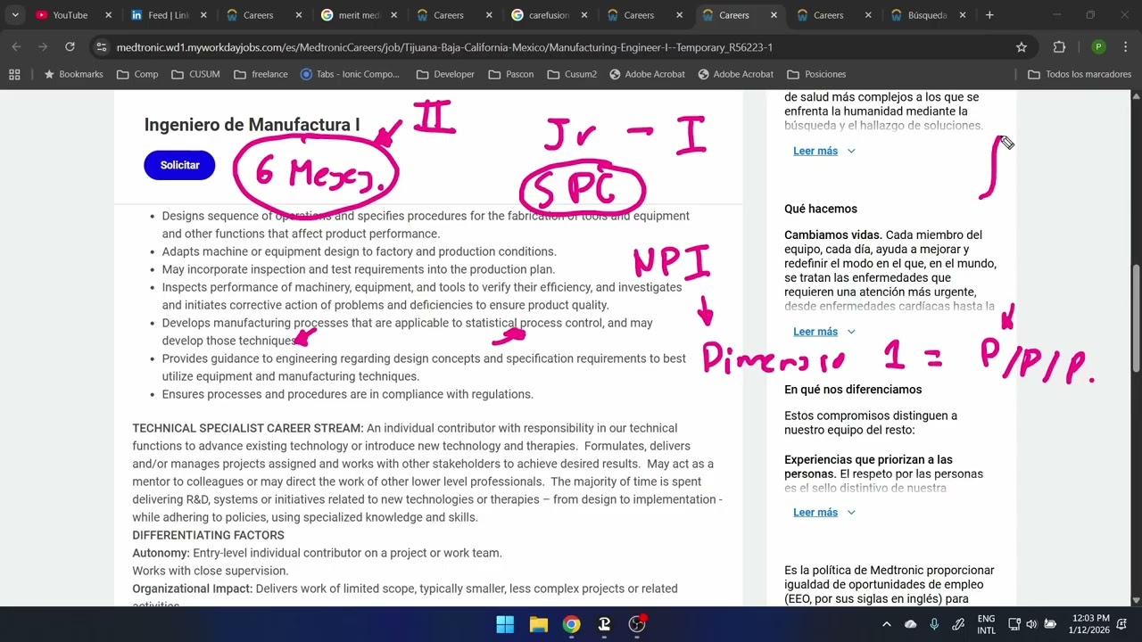 Vacante REAL: Ingeniero de Manufactura Jr en Medtronic (Cómo aplicar sin experiencia)