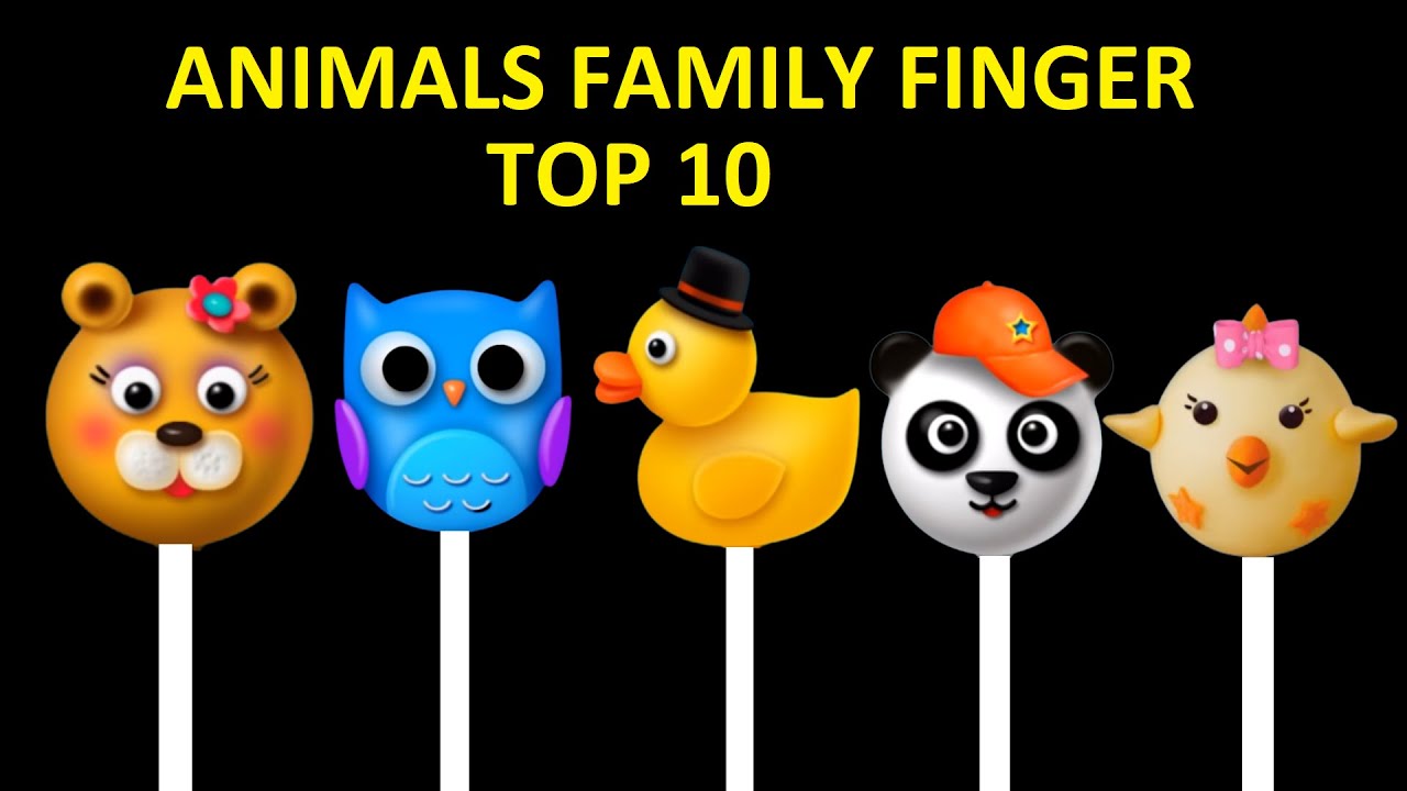 ANIMALS Finger Family Collection Top 10 Finger Family Collection