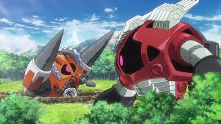 All anime appearances of the EMS-05 Agg from Gundam