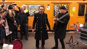 U2 in U2 - U2 Experience in Subway in Berlin - Sunday Bloody Sunday